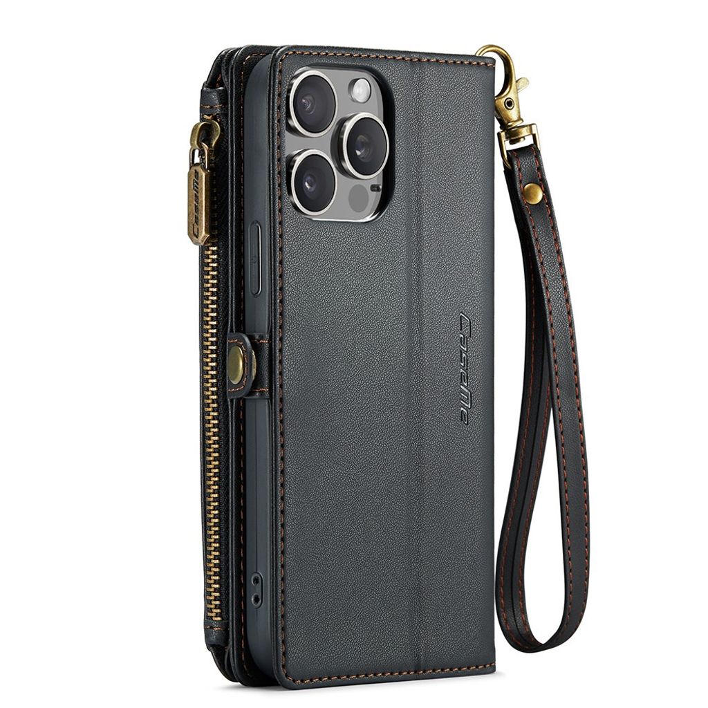 CASEME iPhone 15 Pro Max Kotelo 10 Korttipaikka - Musta