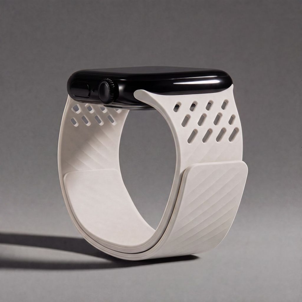 Apple Watch 49 / 46 / 44 / 42mm Silikoninen kellonranneke - Valkoinen