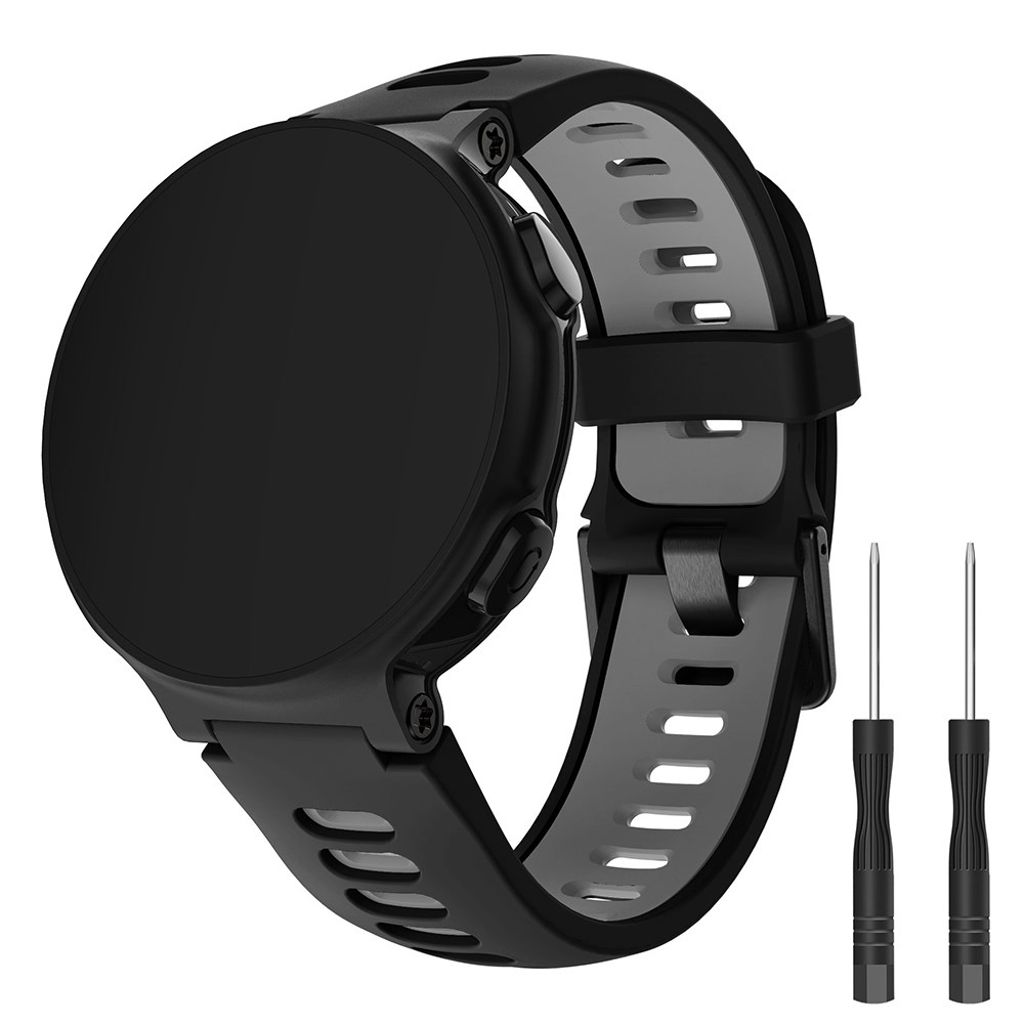 Garmin Forerunner 735XT/220/230/235/620/631 Klockarmband - Grå/Svart