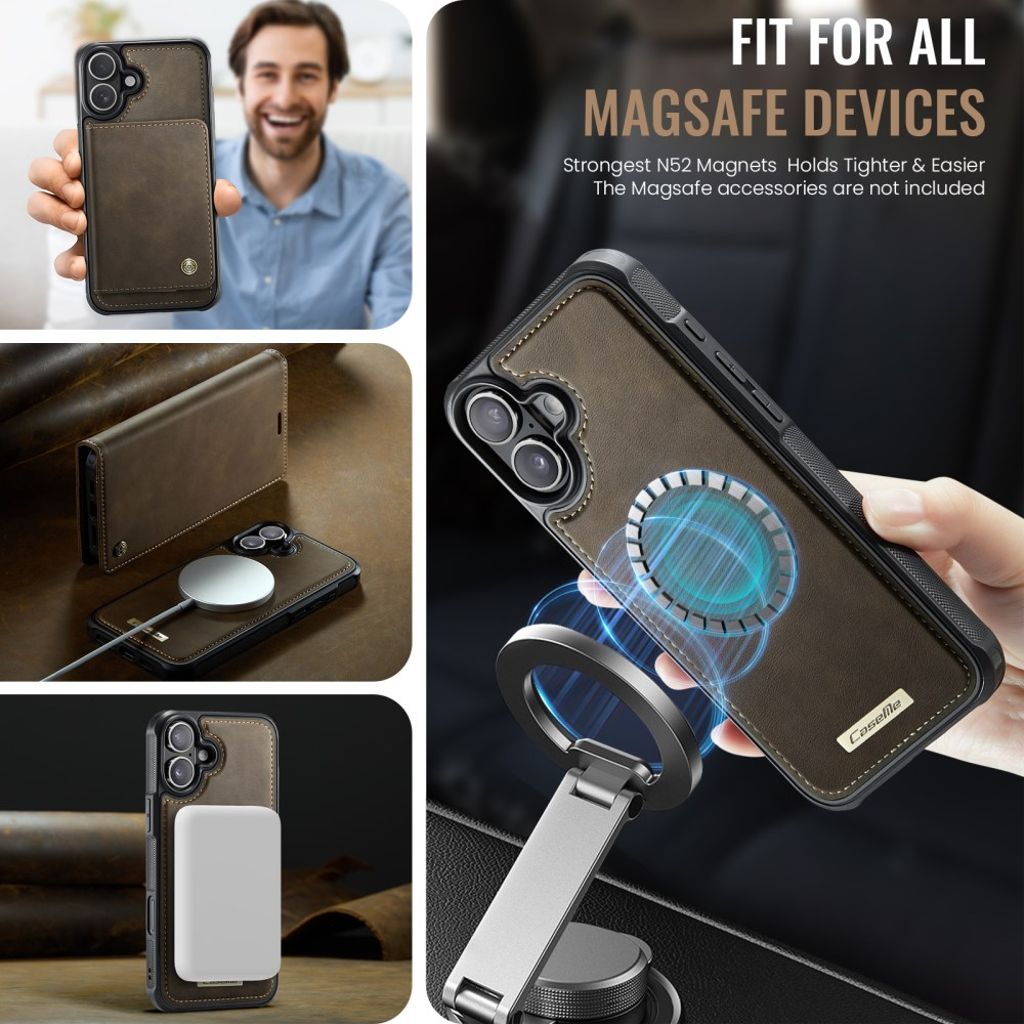 CASEME iPhone 17 Fodral med MagSafe - Brun
