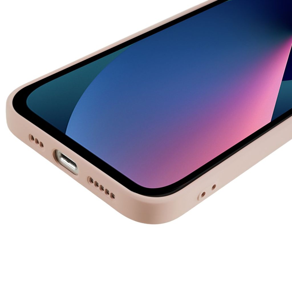 iPhone 13 mini TPU Case Fiber Lining Scratch Resistant – Pink