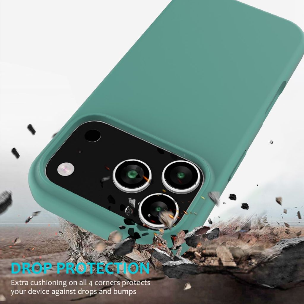 iPhone 17 Pro Max silicone phone case - turquoise