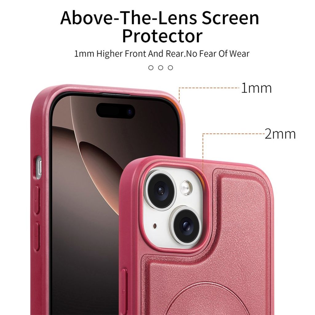 CASENO iPhone 15 MagSafe Case - Red