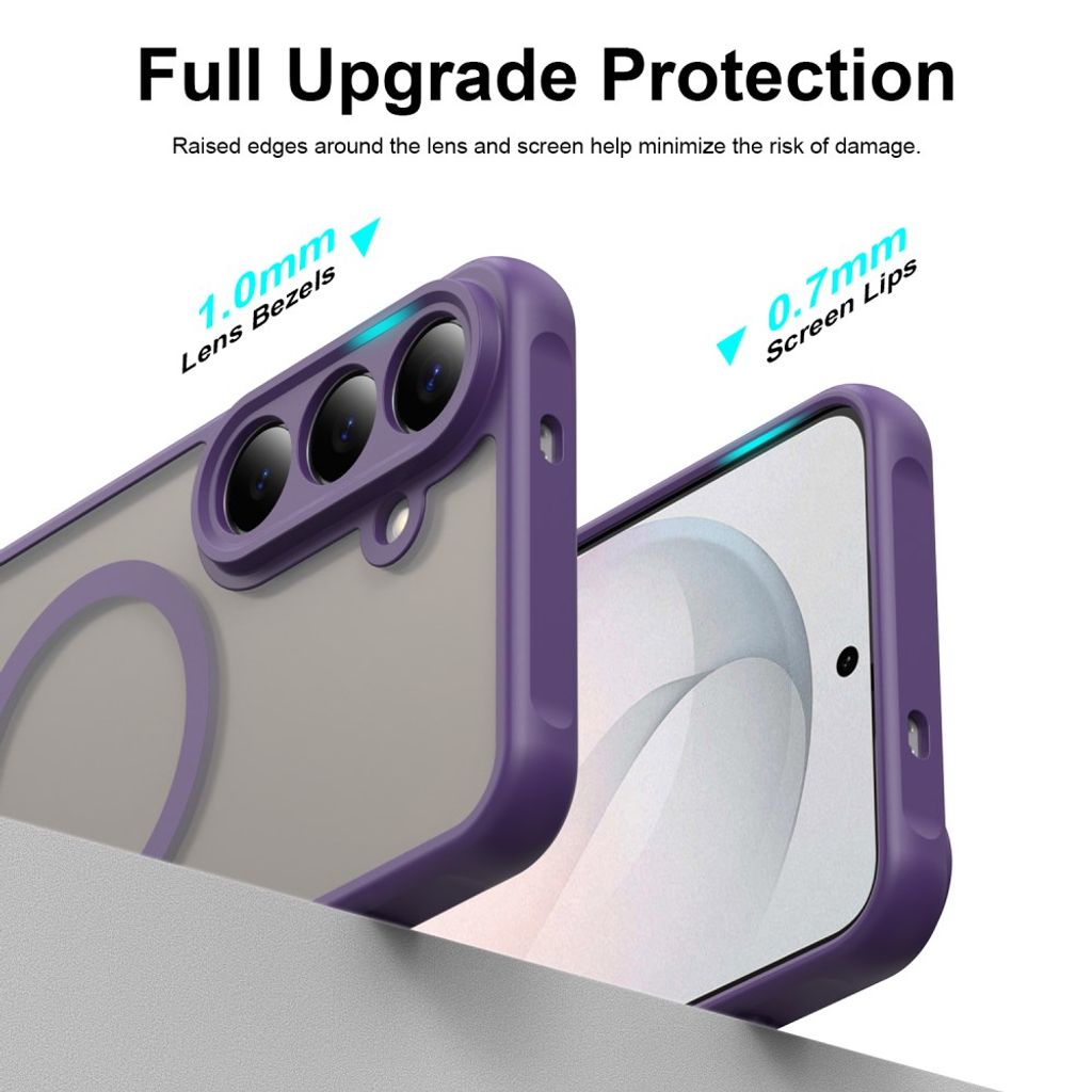 Samsung Galaxy S26 FE Magnetisk Cover Stødsikker - Lilla
