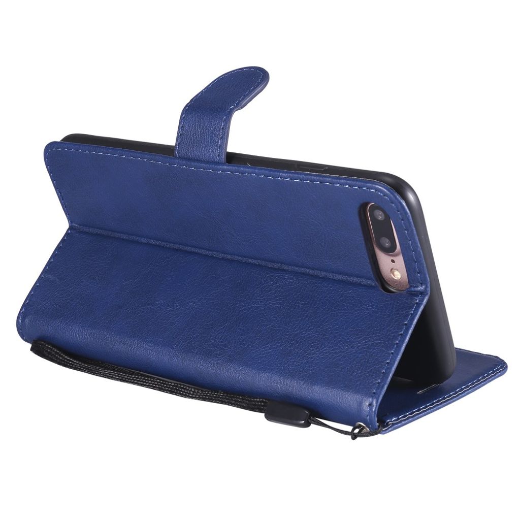 iPhone 7 Plus / 8 Plus Kotelo Korttipaikka - Sininen