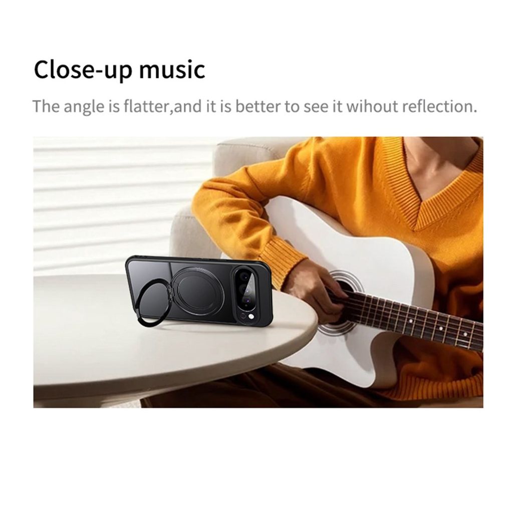 Google Pixel 11 Pro XL MagSafe Deksel med støtte - Sølv