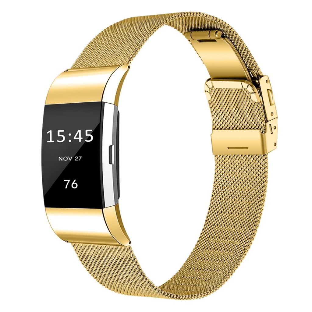 Fitbit Charge 2 Urrem Rustfrit Stål Milanese – Guld