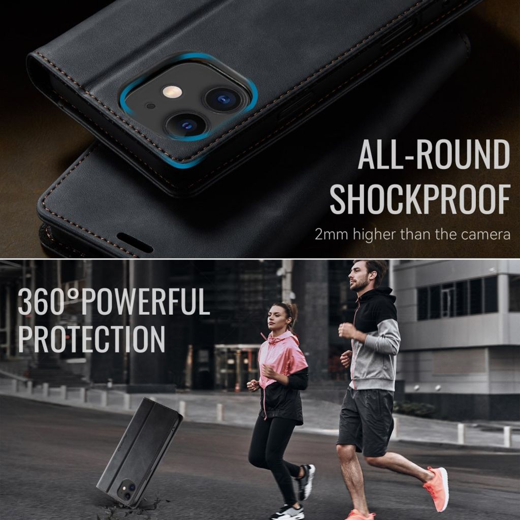 CASEME iPhone 12 Mini Cover with Card slots - Black