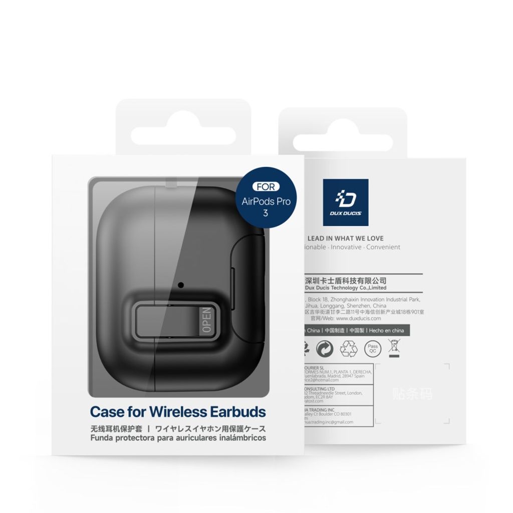 DUX DUCIS AirPods Pro 3 hodetelefondeksel MagSafe og stativ – blå