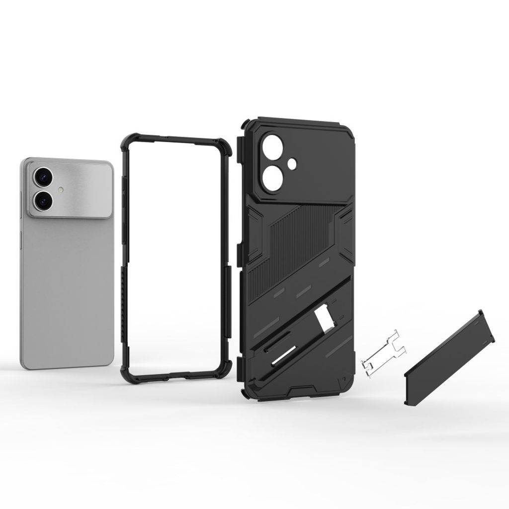 Samsung Galaxy S26 Edge Telefonskal med Stativ - Svart