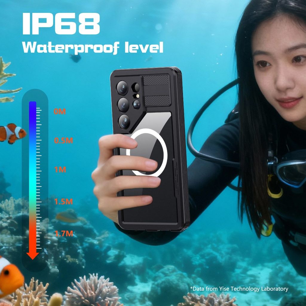 REDPEPPER Samsung Galaxy S26 Ultra MagSafe-skal - Transparent/Svart