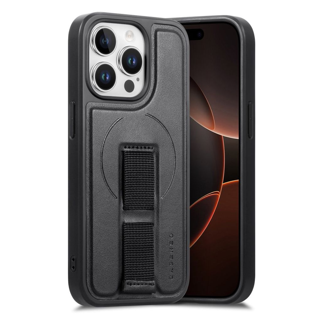 CASENO iPhone 14 Pro MagSafe Skal med handrem - Svart