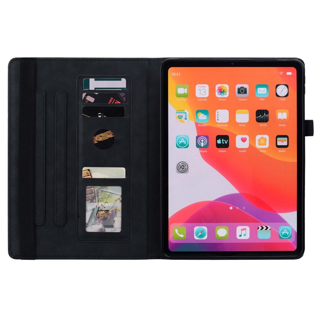 Samsung Galaxy Tab A9 Plus / Galaxy Tab A11 Plus Fodral med tryck - Svart