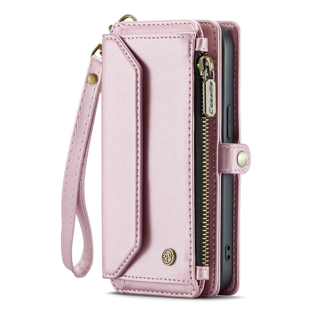 CASEME iPhone 13 Pro Max Lompakkokotelo Korttipaikoilla – Vaaleanpunainen