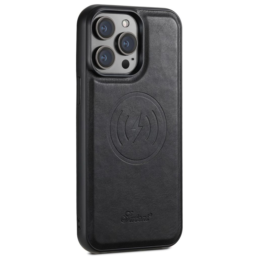 SUTENI iPhone 13 Pro Max MagSafe Lompakkokuori - Musta