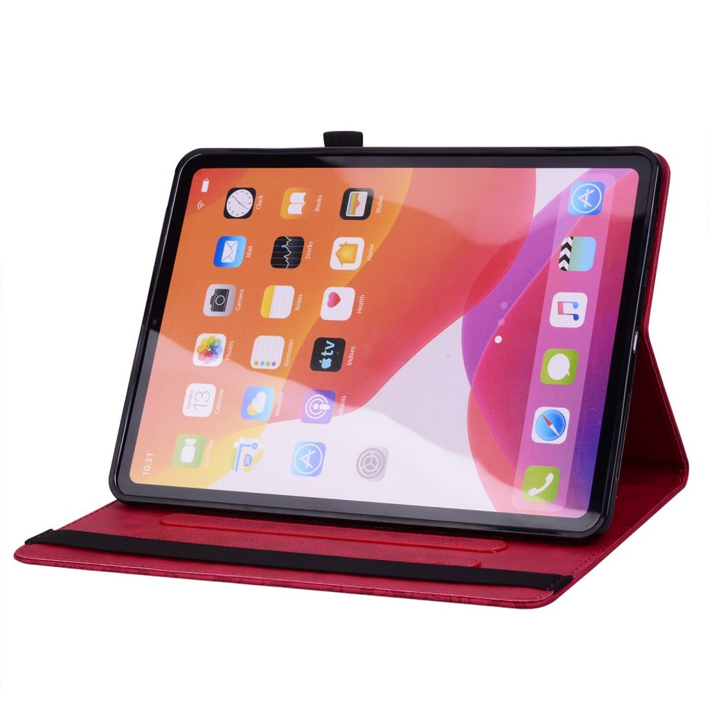 Samsung Galaxy Tab A9 Plus / Galaxy Tab A11 Plus Fodral med tryck - Röd