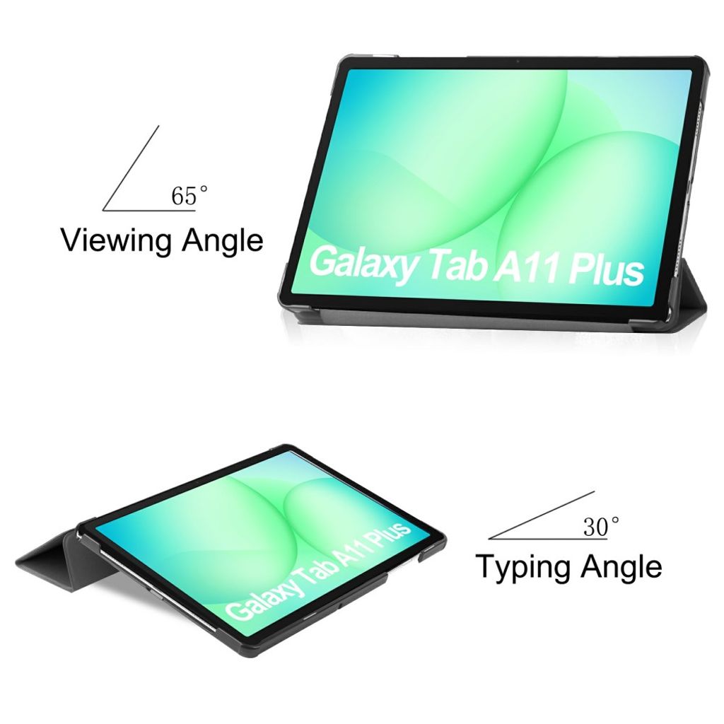 Samsung Galaxy Tab A11 Plus/A9 Plus Flip Cover - Sort