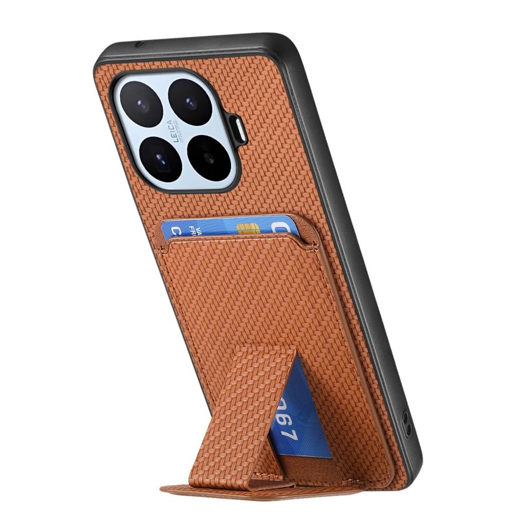 Xiaomi 17T Pro Kuori korttitaskulla - Ruskea