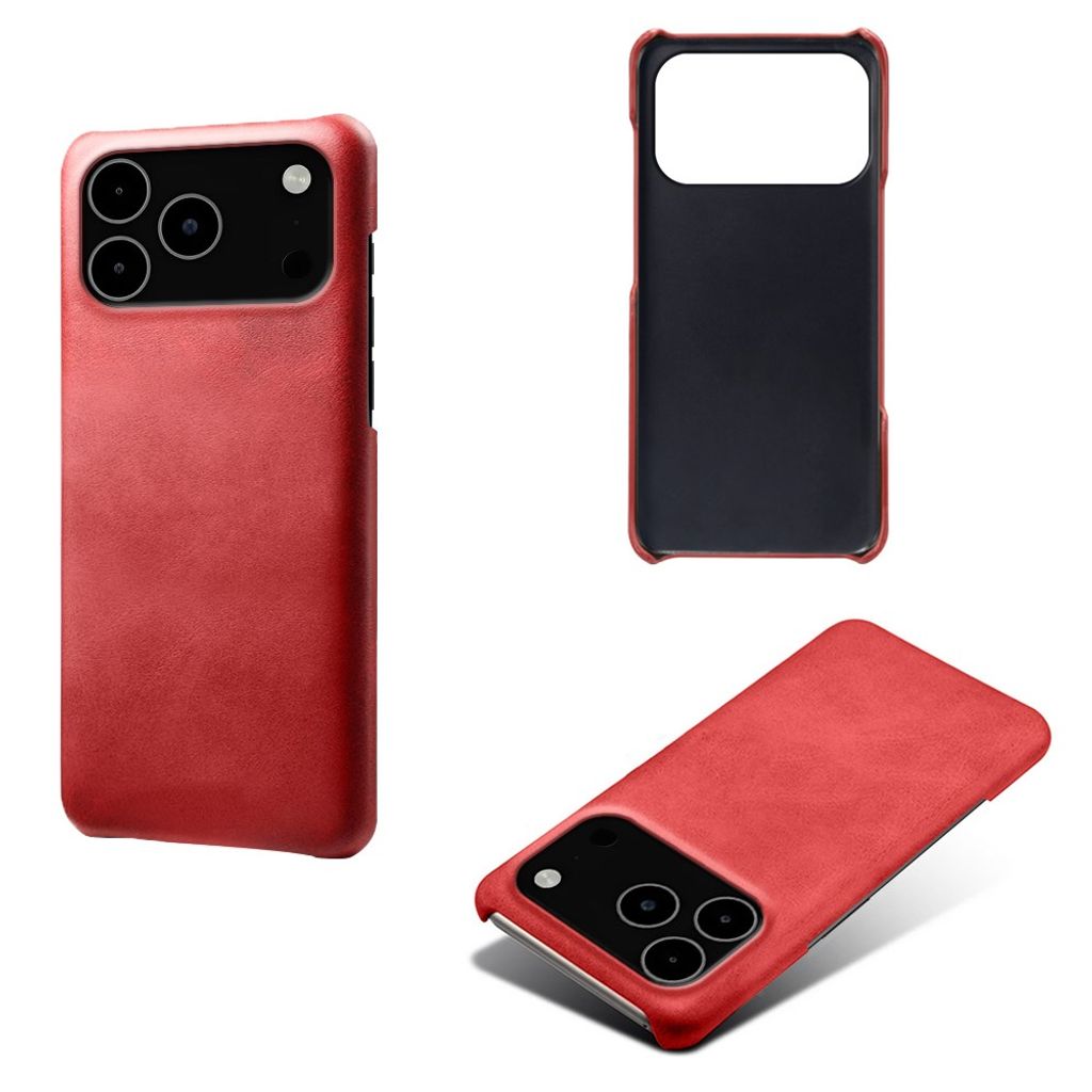 iPhone 18 Pro Max/17 Pro Max Kuori PU-nahkaa - Punainen