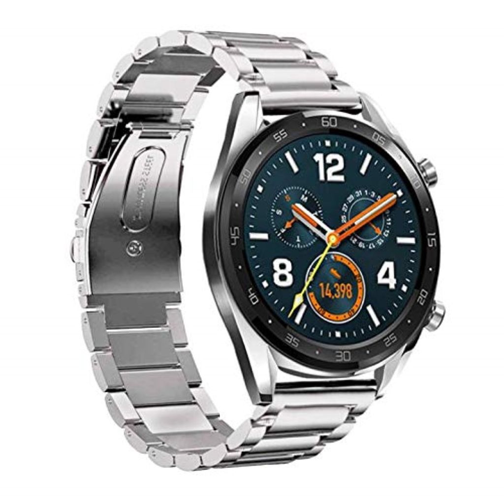 Samsung Gear S3 Frontier/Classic m.fl. Urrem i rustfrit stål - Sølv