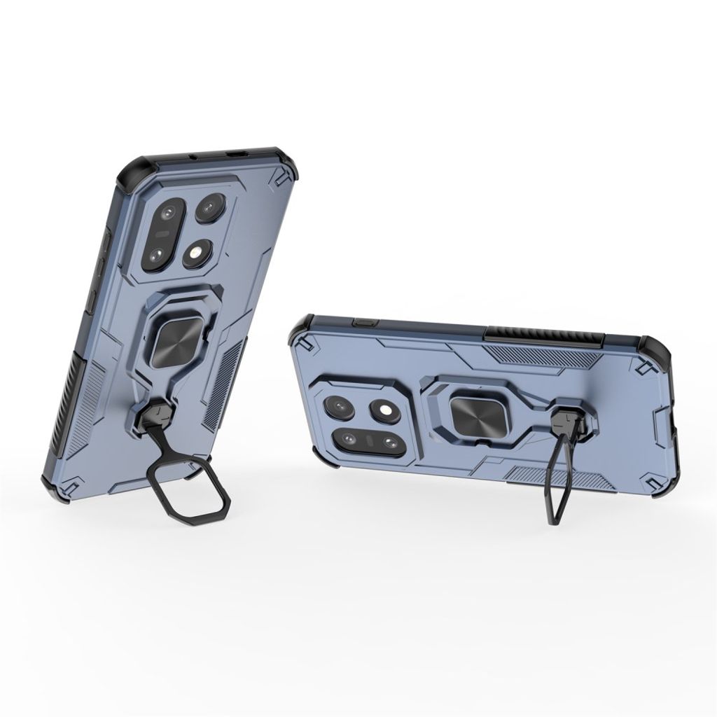 OnePlus 15 Cover med Roterbar Ring & Stativ - Mørkeblå