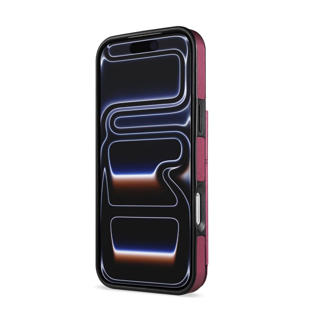 N.BEKUS iPhone 18 Pro/17 Pro Lompakkokuori RFID-suojauksella - Tummanvioletti