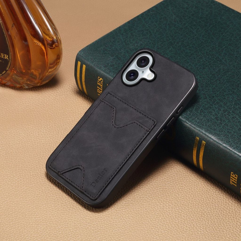 DENIOR iPhone 17 Case with Stand - Black