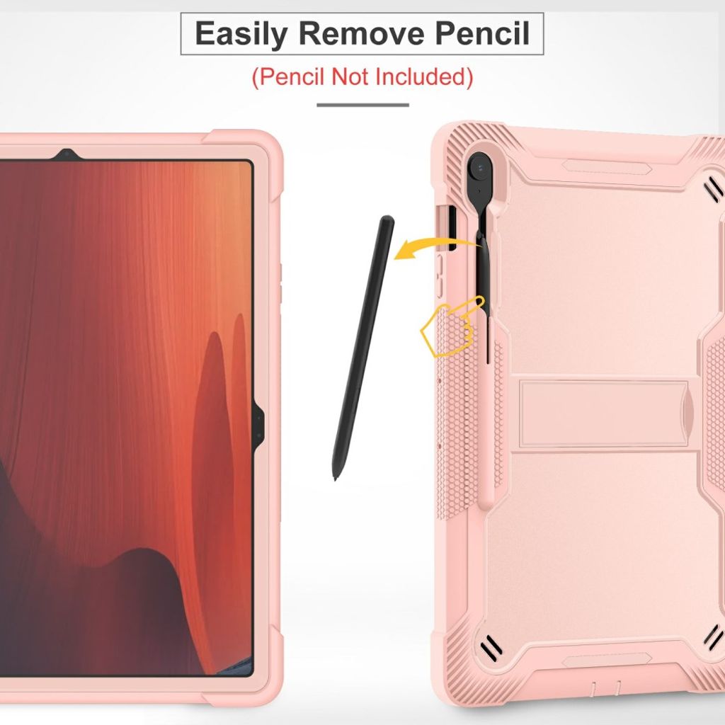 Samsung Galaxy Tab S10 FE Plus Case with Stand - Rose Gold