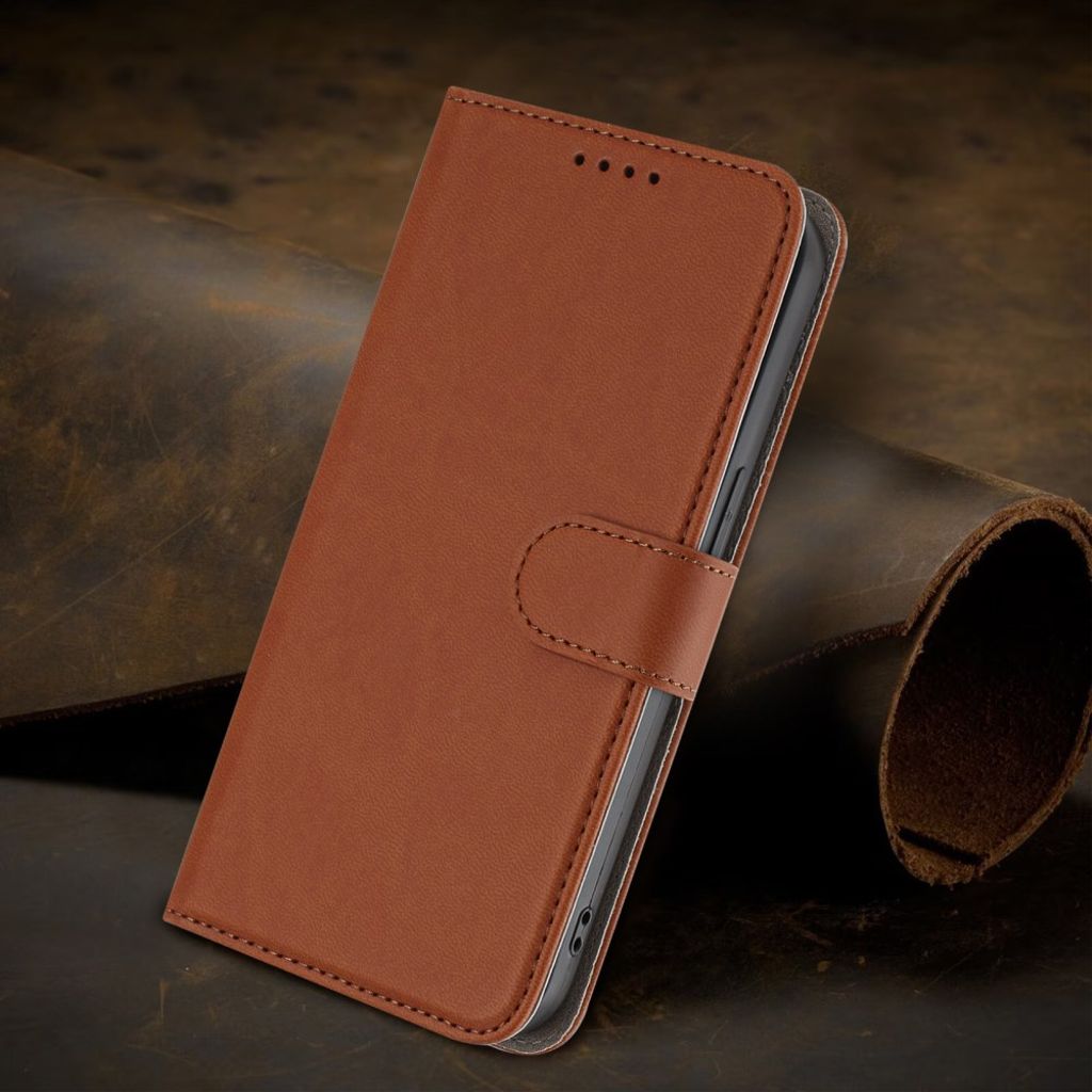 Xiaomi Redmi 15 5G Wallet Cover - Brown