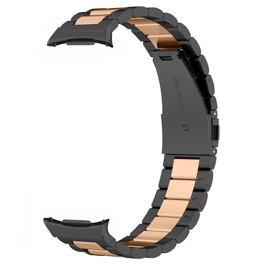 Samsung Galaxy Watch8 Urrem Rustfrit Stål – Sort / Rosaguld