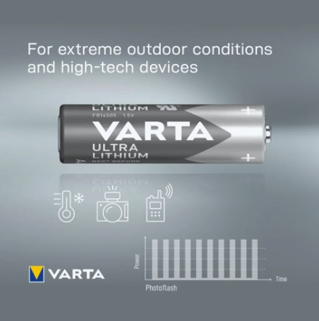 VARTA Ultra Lithium AA-batterijen 1,5V – 10 stuks
