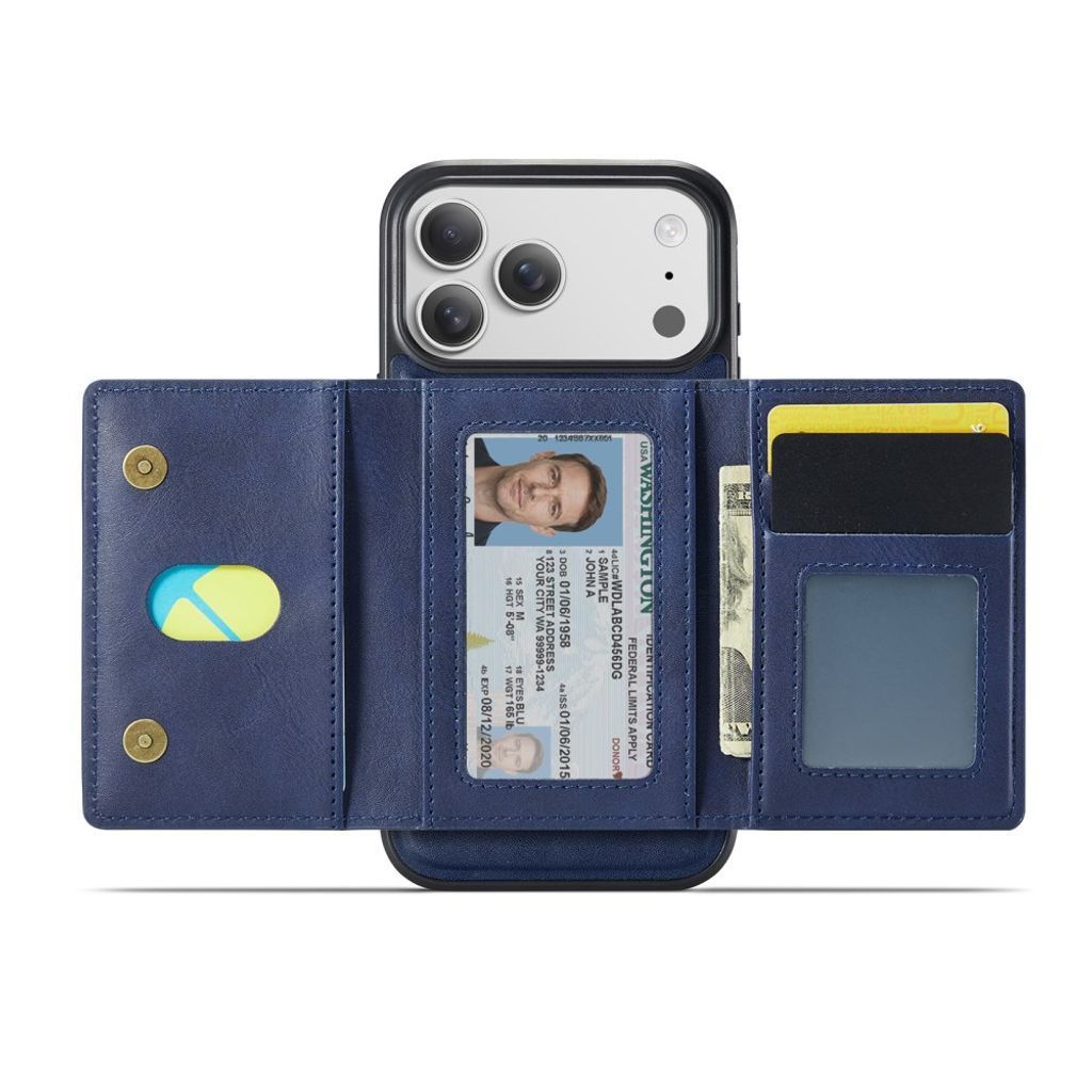 MAGKING iPhone 18 Pro Max/17 Pro Max MagSafe Kuori irrotettavalla lompakolla - Sininen