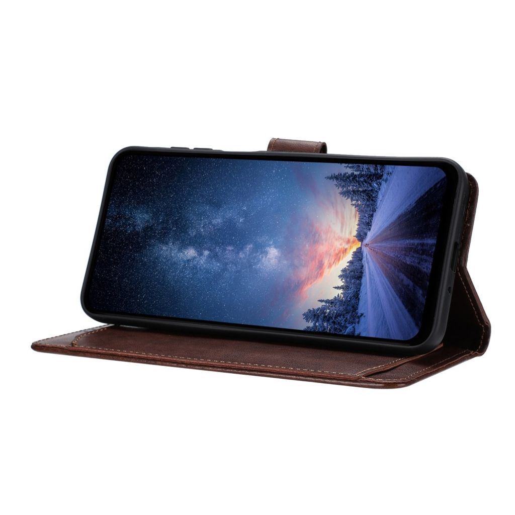 iPhone 18 Pro/17 Pro Flip Cover i PU læder - Mørkebrun