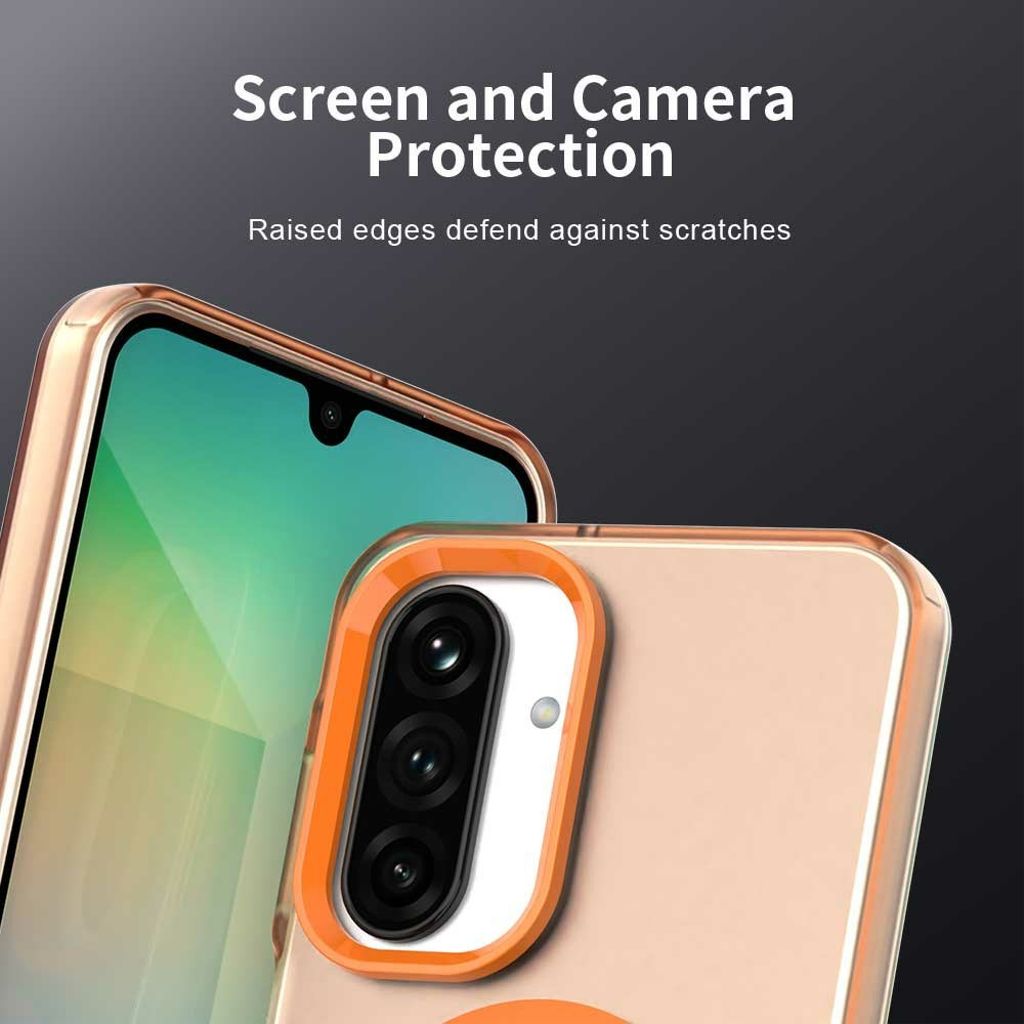 Samsung Galaxy A17 5G / A16 5G / A16 4G Cover med MagSafe - Orange