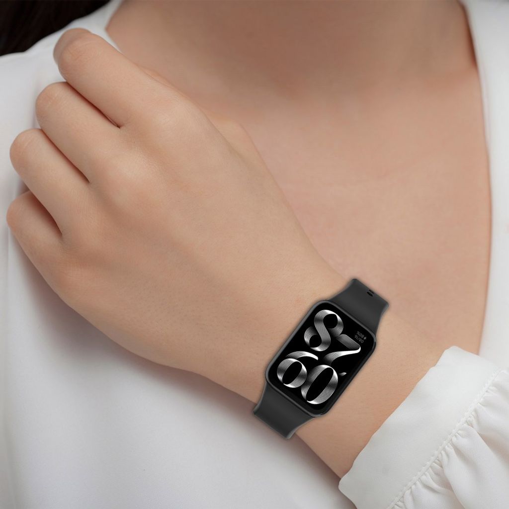 Xiaomi Smart Band 10 Pro/9 Pro/8 Pro/Redmi Watch 6/5/4 -kellonranneke – Musta