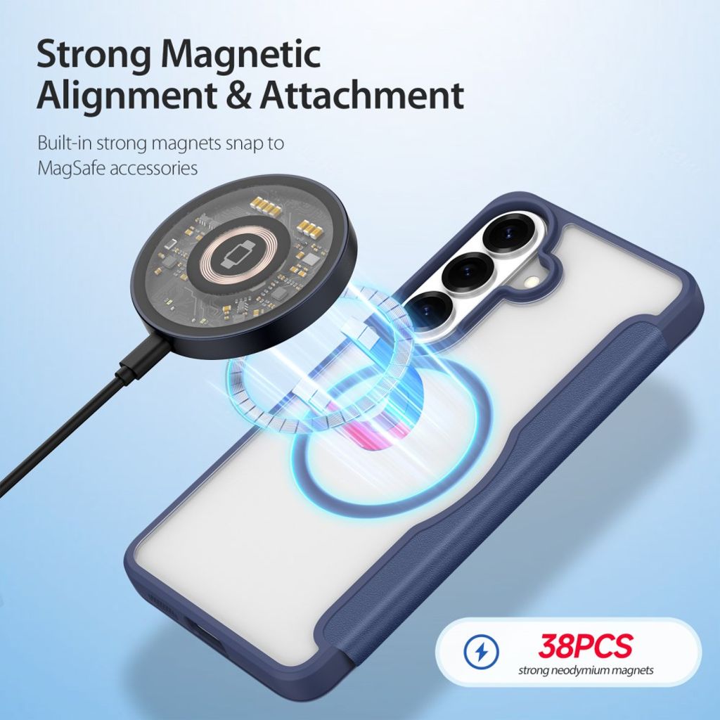 DUX DUCIS Samsung Galaxy S26 Plus MagSafe Lommeboketui - Blå