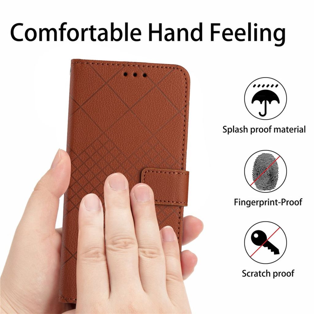 OnePlus 15 5G Wallet Cover with Carrying strap - Brown