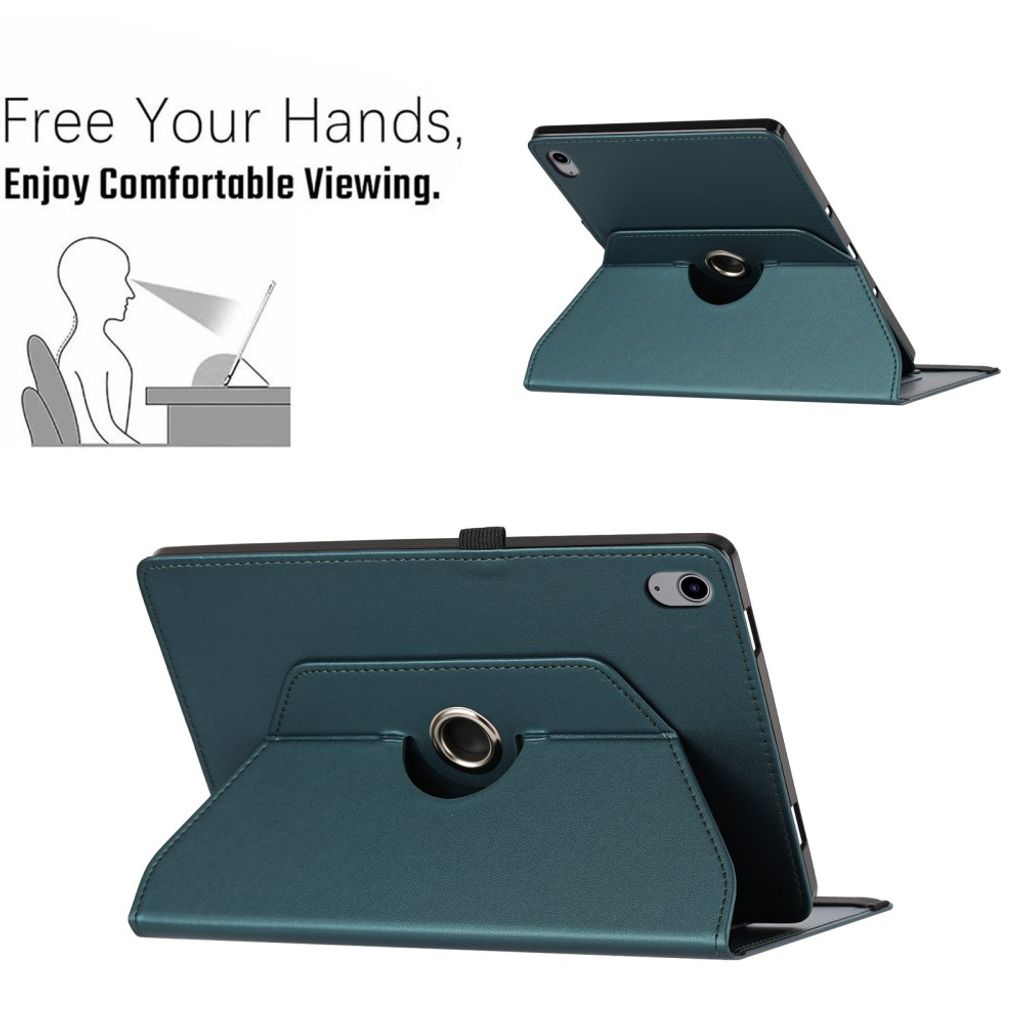 Samsung Galaxy Tab S12 Plus Fodral med Roterbart Stativ - Grön