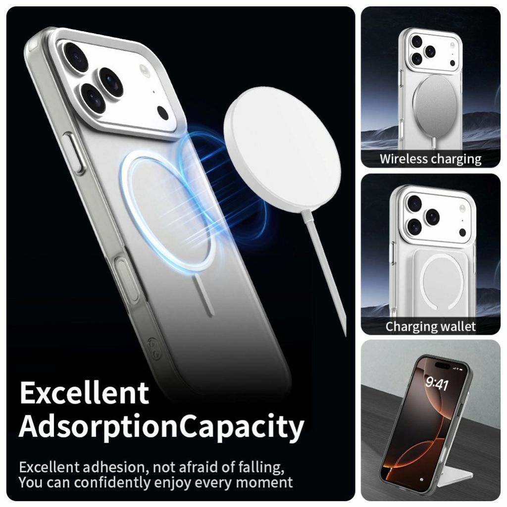 iPhone 18 Pro Max/17 Pro Max Deksel MagSafe-kompatibel - Hvit