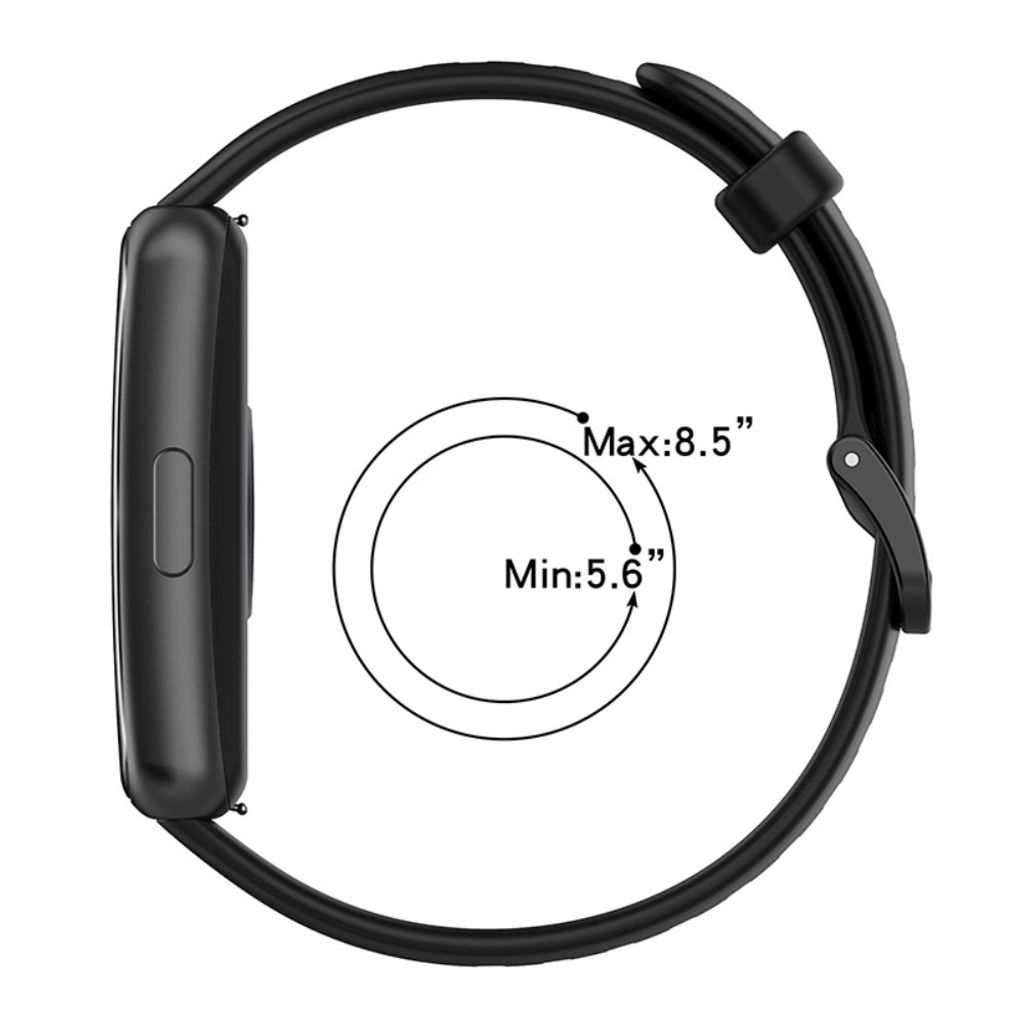 Huawei Band 7 -kellonranneke silikonilla – musta