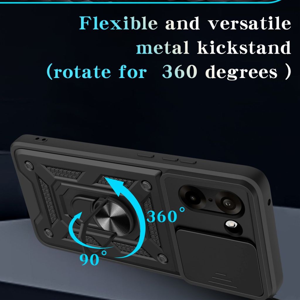 OnePlus Nord CE5 5G Skal med Stativ - Svart