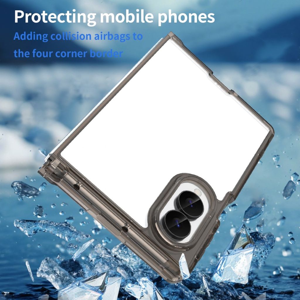 Samsung Galaxy Z Fold8 Cover med akrylbagside - Sort