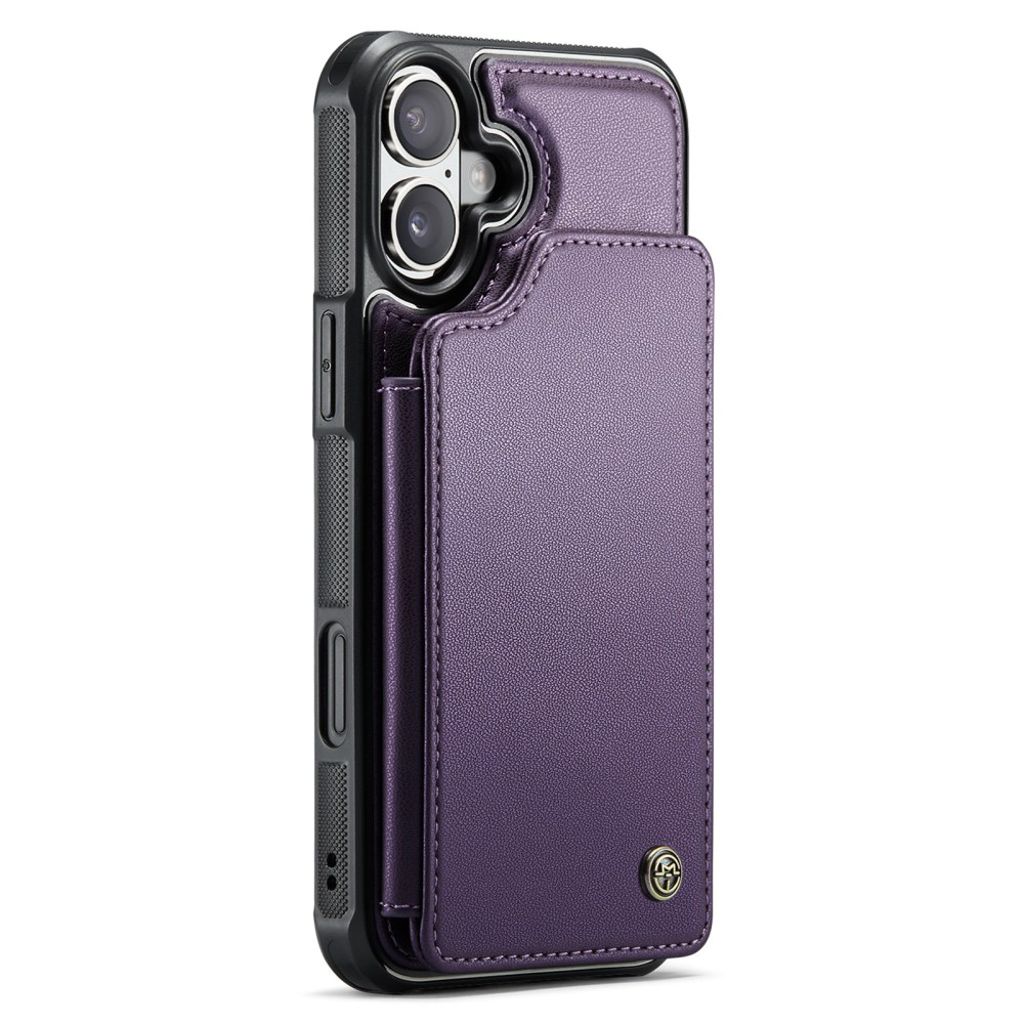 CASEME iPhone 16 Plus Case with 5 Card slots - Purple