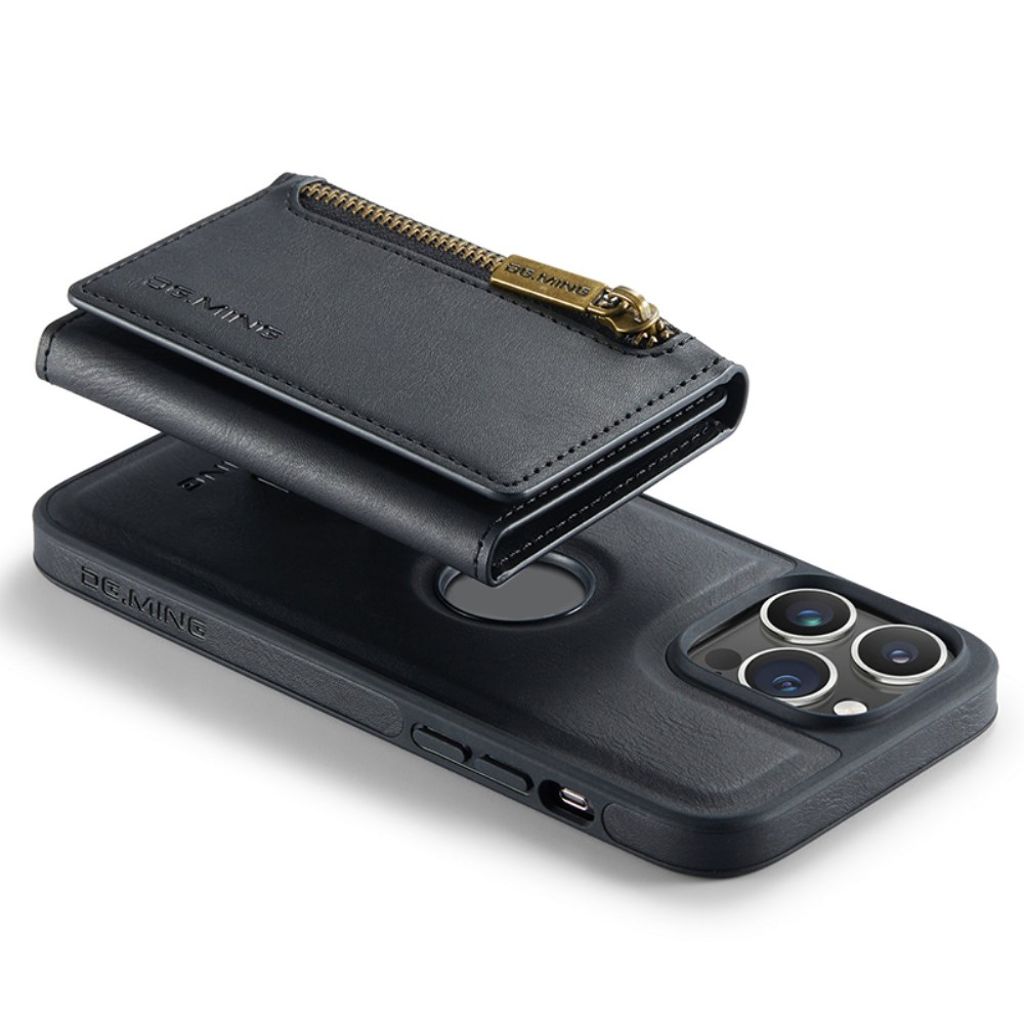 DG.MING iPhone 13 Pro Max M5 Series Lompakkokuori – Musta
