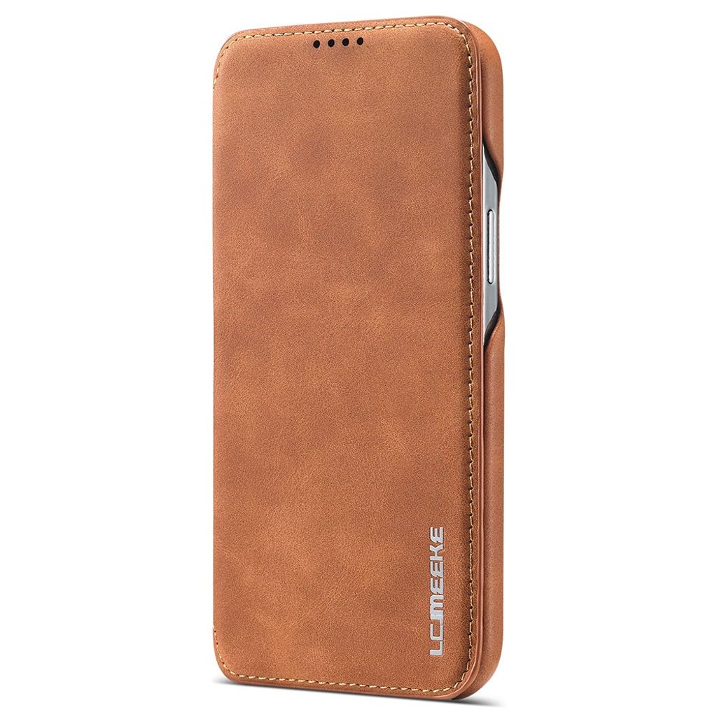 LC.IMEEKE iPhone 13 Mini Pungetui med Kortholder – Brun