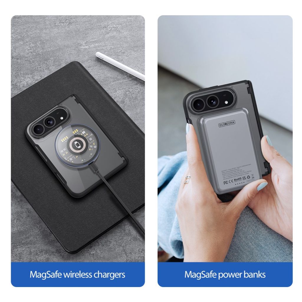 DUX DUCIS iPhone Fold Lommeboketui MagSafe RFID Blokkerende - Svart