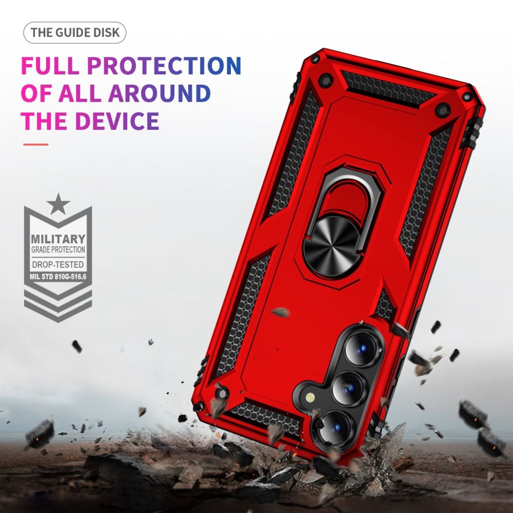 Samsung Galaxy S25 FE Case with Stand - Red
