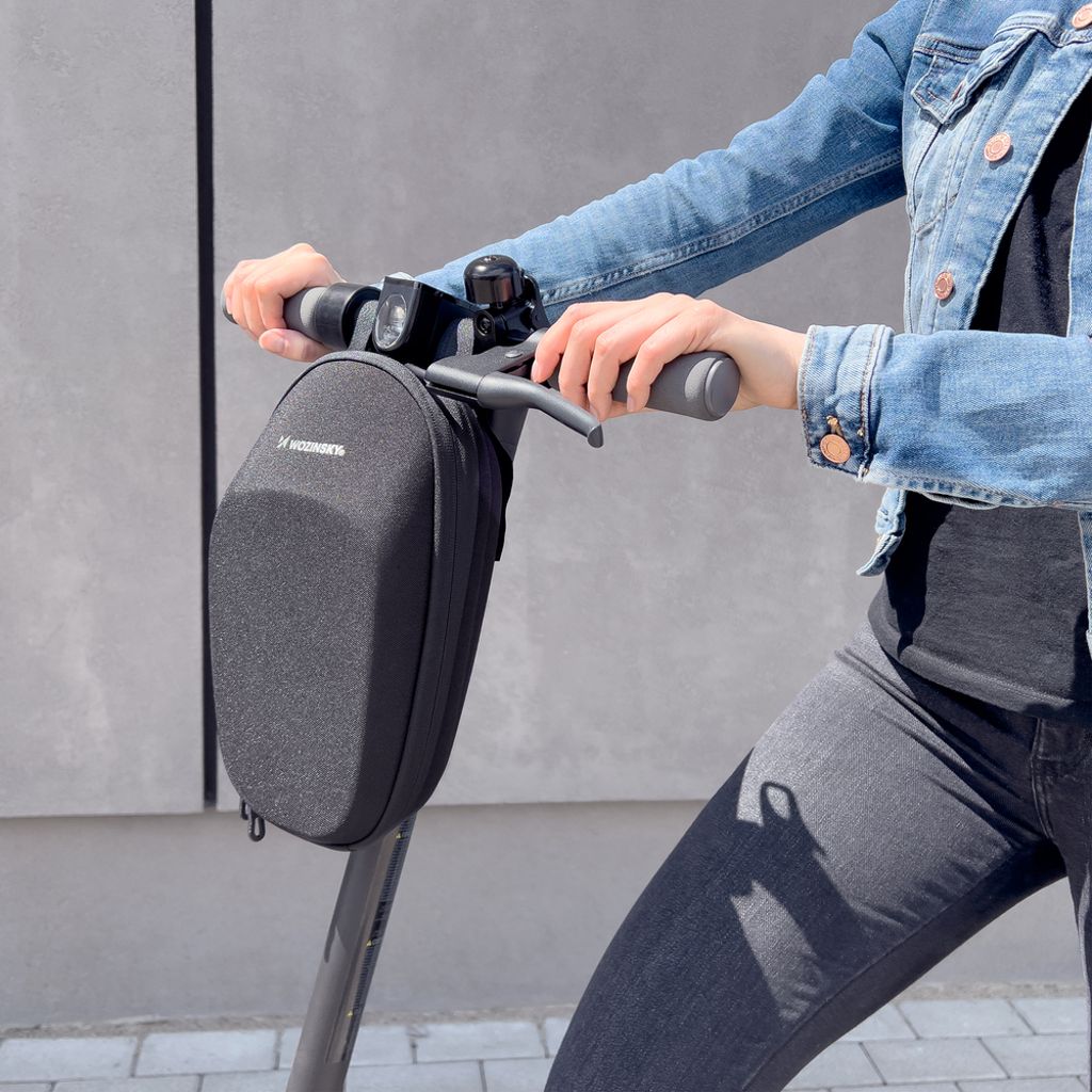Wozinsky vattentät styreväska 4L för elscooter – svart