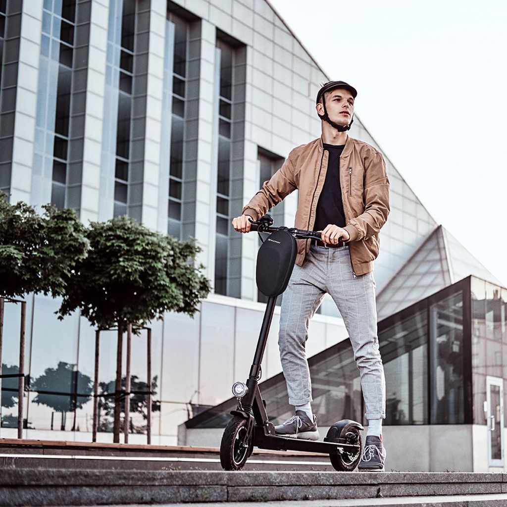 Wozinsky vattentät styreväska 4L för elscooter – svart