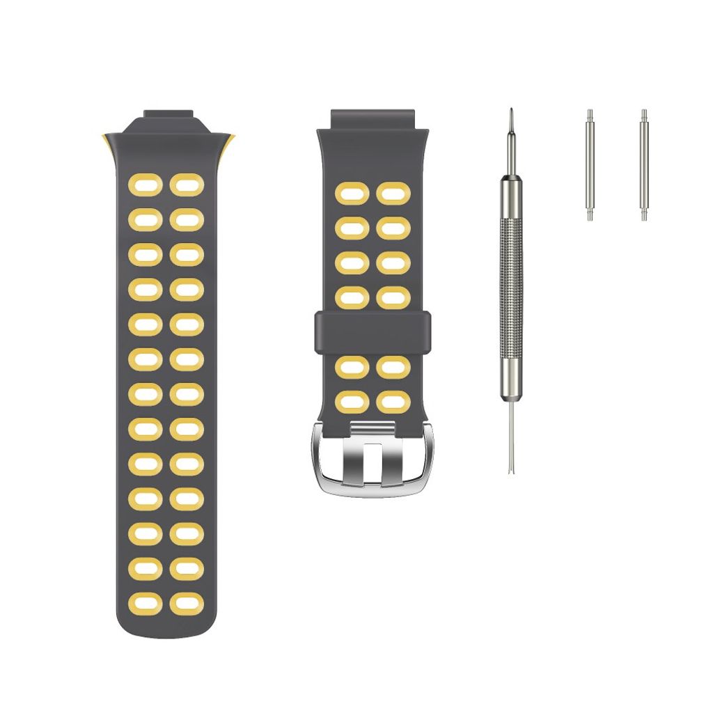 Garmin Forerunner 310XT Urrem Silikone - Grå/Gul